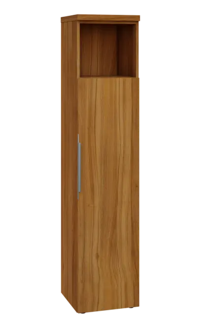 SIN 5 - 4DN kancelářská skříň, 1-dveřová/nika, pravá, 1820x400x400, ořech světlý